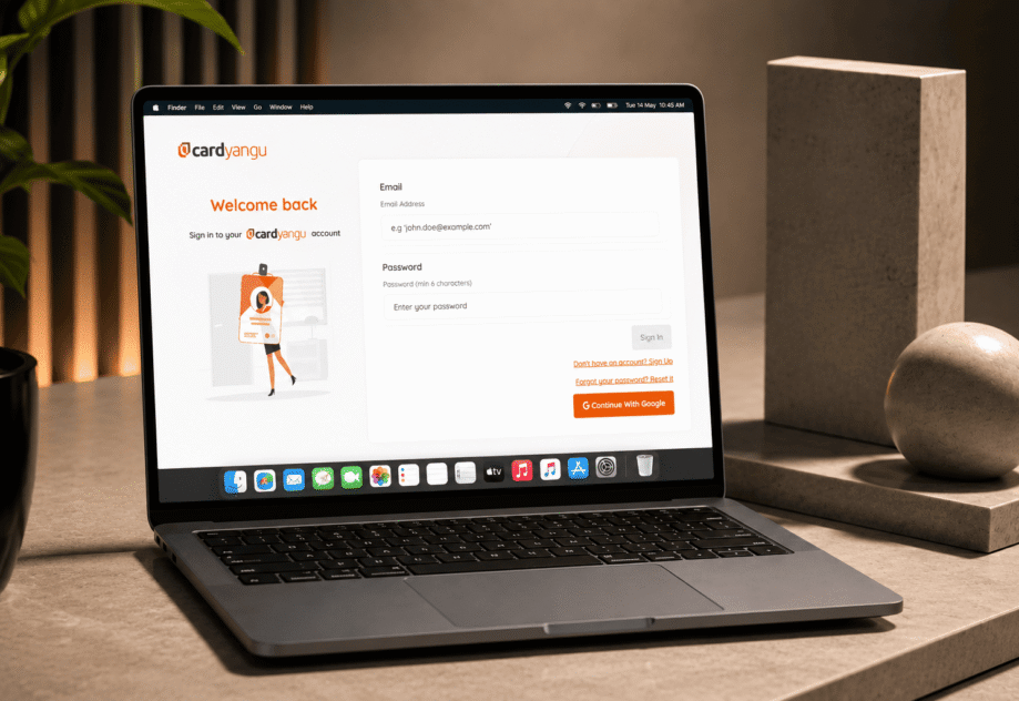 CardYangu is a platform that turns your professional contact information into a branded digital business card that can be instantly shared through a QR code and monitored through analytics.