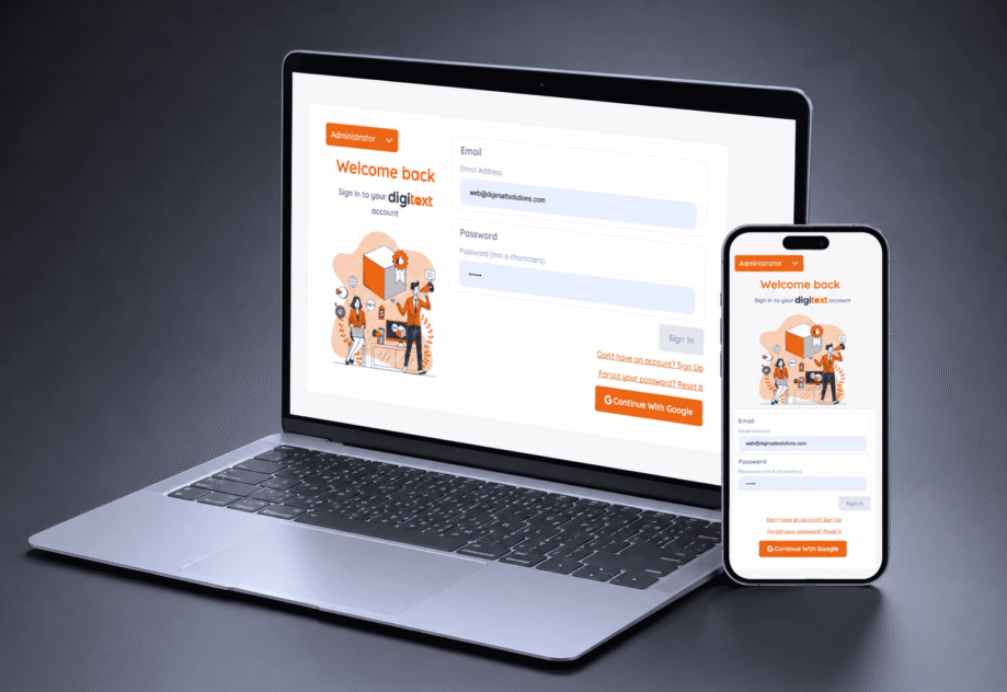 Digitext is a bulk SMS communication platform that helps businesses and organizations send large volumes of SMS messages quickly and efficiently. It provides a simple way to reach customers, staff, and audiences with notifications, updates, promotions, and other important communications.