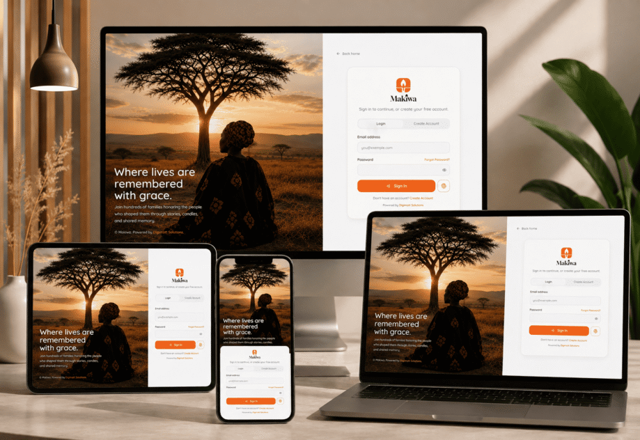 Makiwa is a digital memorial platform designed to help families honour and remember loved ones who have passed away. It provides a meaningful space to preserve memories, share life stories, light virtual candles, and create lasting tributes that keep the legacy of loved ones alive for generations.